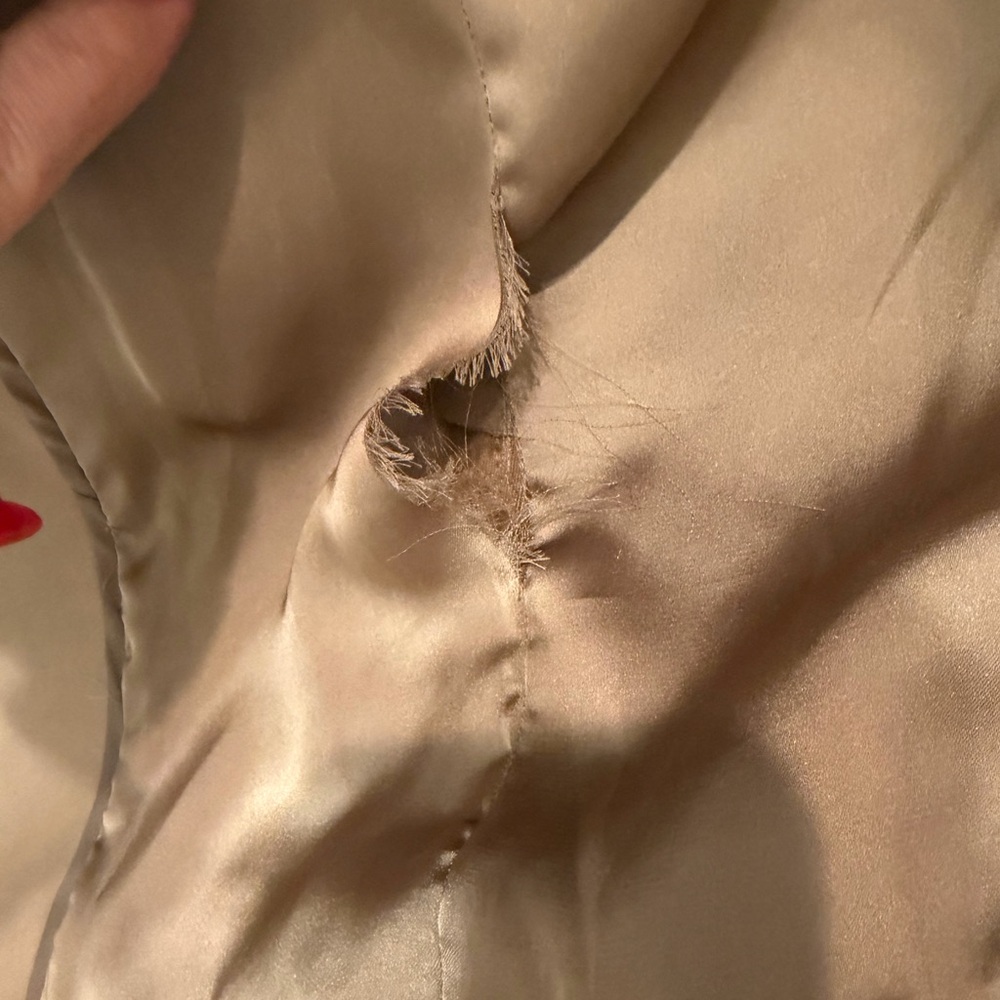 Zara Beige Double-Breasted Trench Coat - Picture 5 of 14